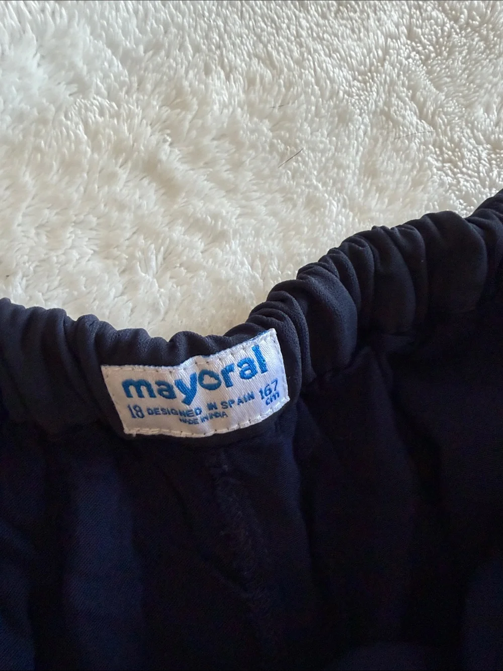 Mayoral Navy Pleated Wide-Leg Skirted Pants